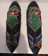 Handcrafted long wall mask with African tribal design for cultural home decor