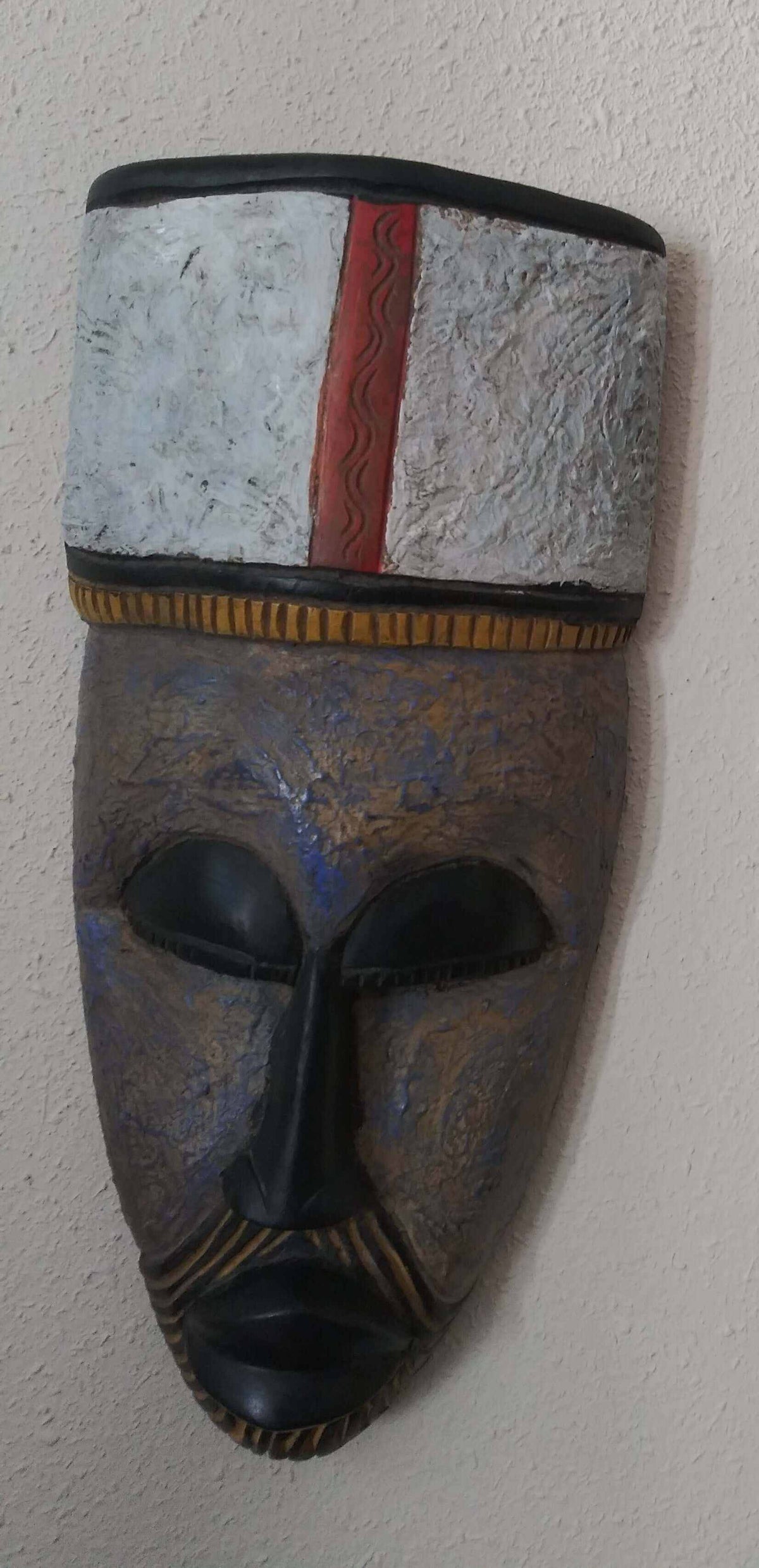 Colorful unique mask decorations with beads and artistic accents for festivals and parties