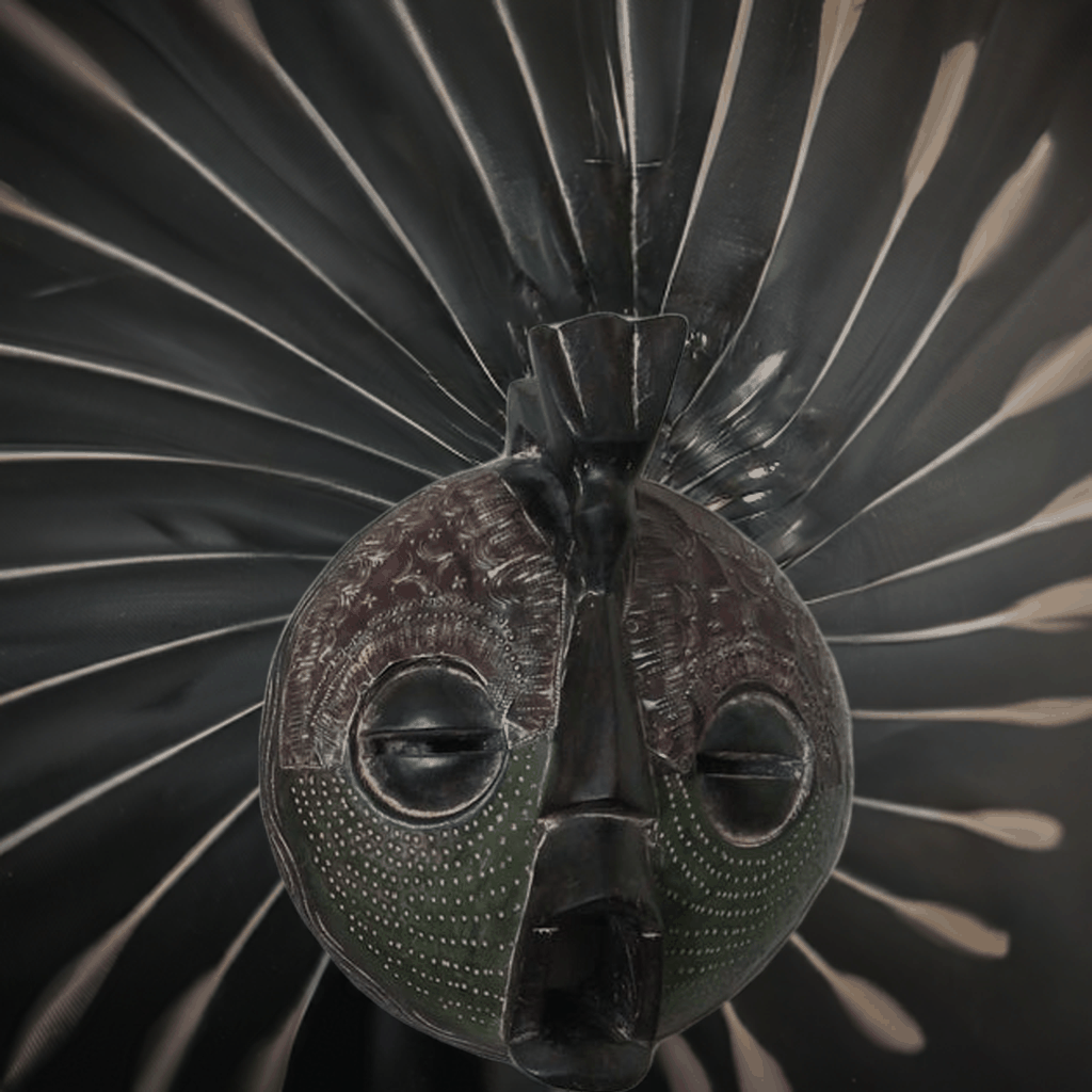 African wall mask.